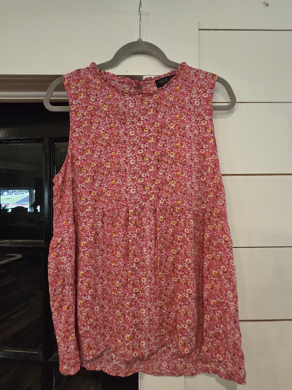 Rachel Zoe Pink Floral Sleeveless Blouse